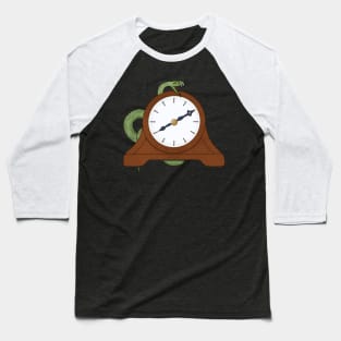 Clock and snake Baseball T-Shirt